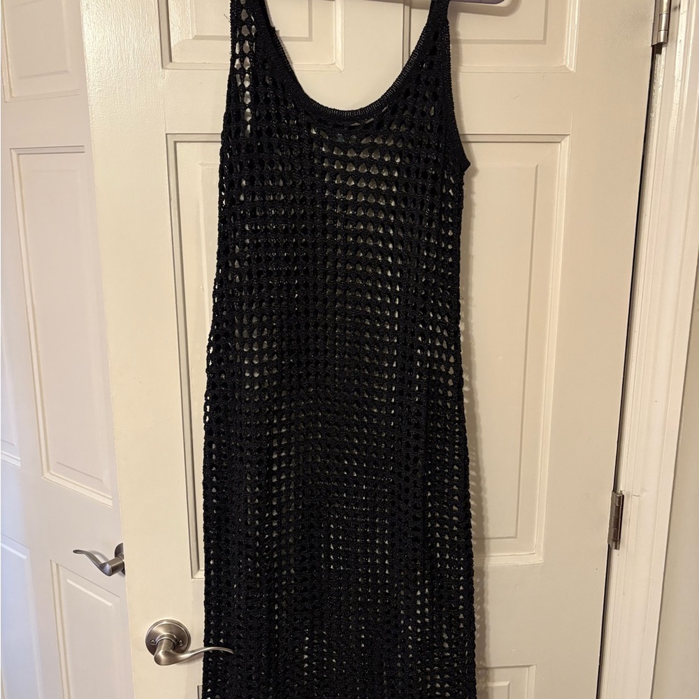 Black, Sparkly Mesh Cover-Up